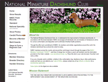 Tablet Screenshot of dachshund-nmdc.org